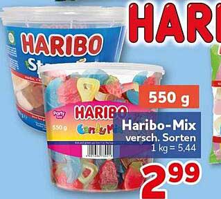 Haribo-Mix versch. Sorten 1 kg = 5.44