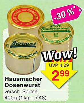 Hausmacher Dosenwurst