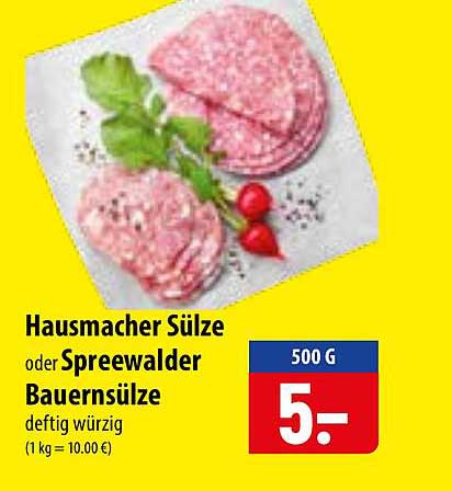 Hausmacher Sülze oder Spreewalder Bauernsülze