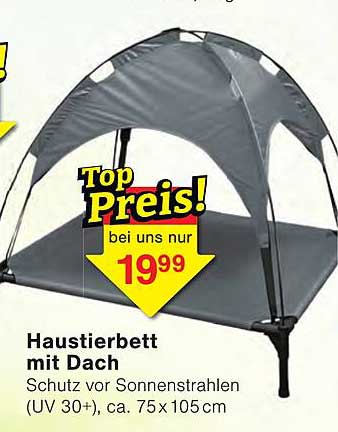 Haustierbett mit Dach
