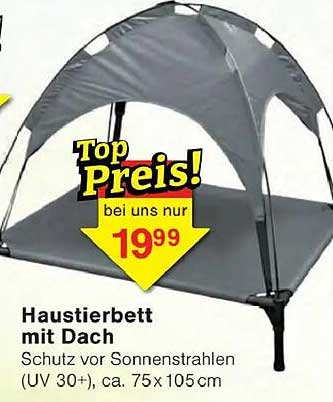 Haustierbett mit Dach