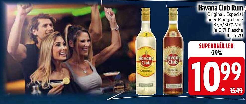 Havana Club Rum Original, Especial oder Mango Lime