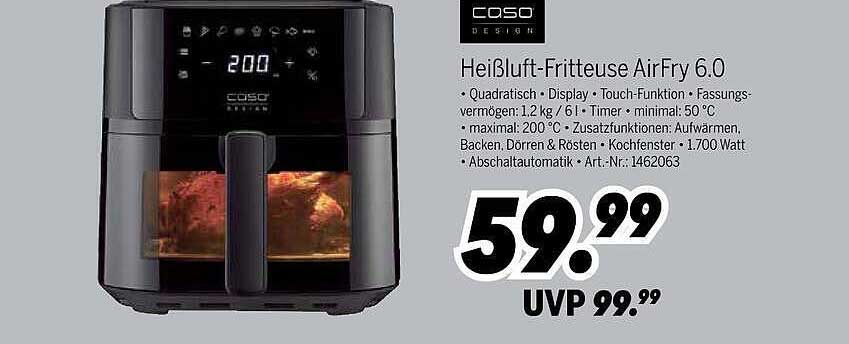 Heißluft-Fritteuse AirFry 6.0