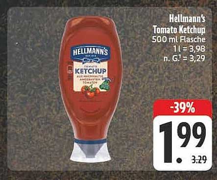 Hellmann's Tomato Ketchup 500 ml Flasche