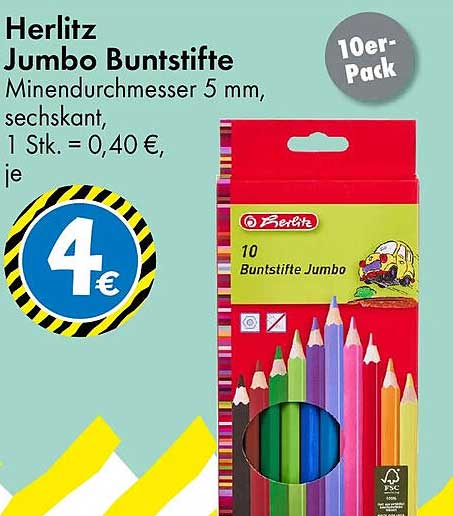 Herlitz Jumbo Buntstifte