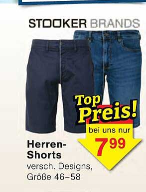 Herren-Shorts versch. Designs, Größe 46–58