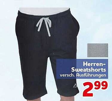 Herren-Sweatshorts versch. Ausführungen