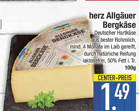 herz Allgäuer Bergkäse