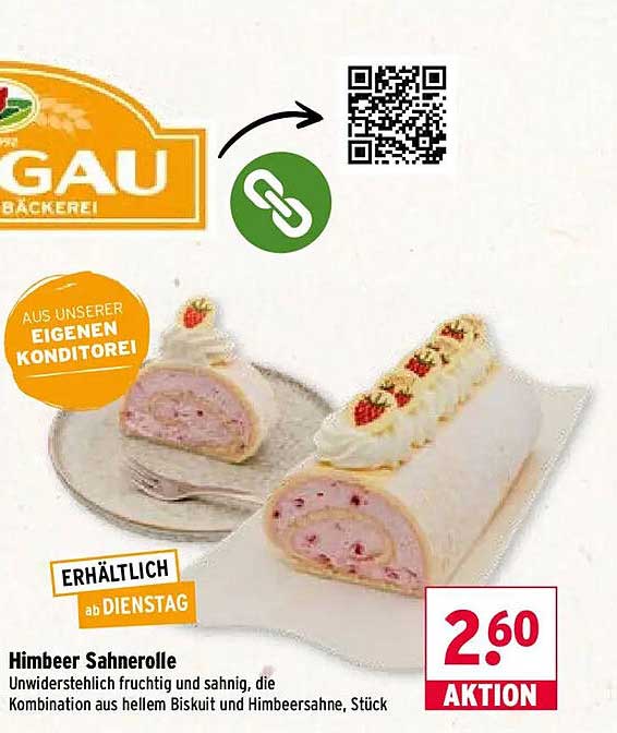 Himbeer Sahnerolle