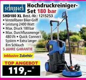 Hochdruckreiniger-Set 180 bar