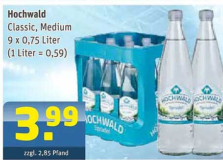 Hochwald Classic, Medium 9 x 0,75 Liter (1 Liter = 0,59)