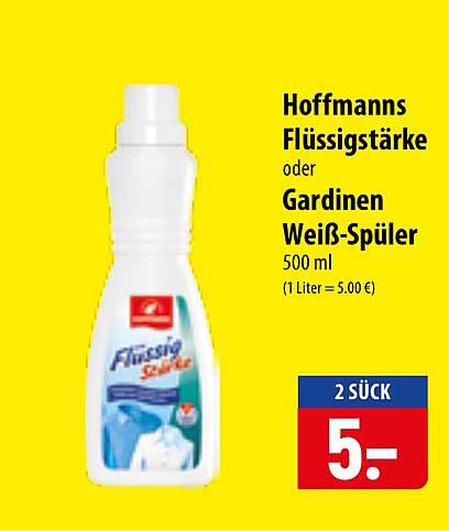 Hoffmanns Flüssigstärke oder Gardinen Weiß-Spüler