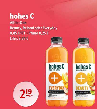 hohes C All-In-One Beauty, Reload oder Everyday