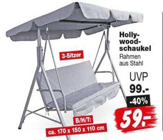 Hollywood-schaukell Rahmen aus Stahl
