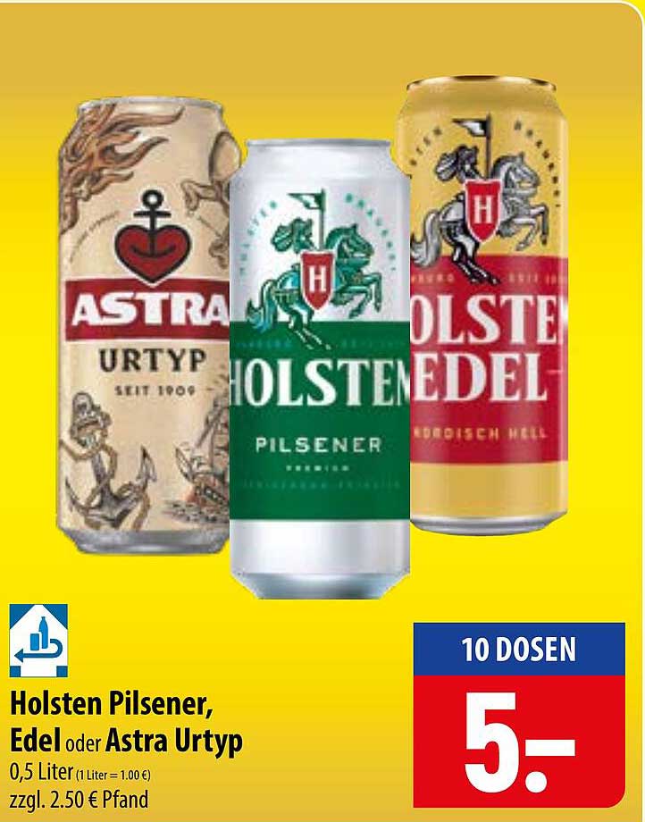 Holsten Pilsener, Edel oder Astra Urtyp