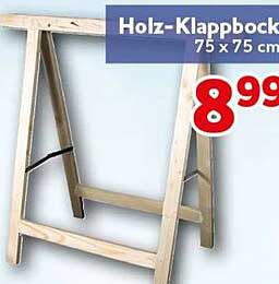 Holz-Klapbock 75 x 75 cm