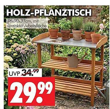HOLZ-PFLANZTISCH