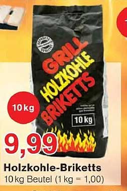 Holzkohle-Briketts