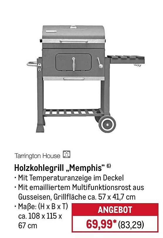 Holzkohlegrill „Memphis“