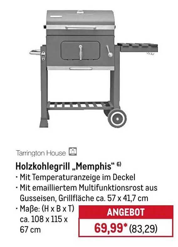 Holzkohlegrill „Memphis“