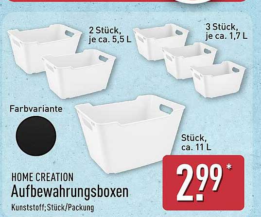 HOME CREATION Aufbewahrungsboxen
