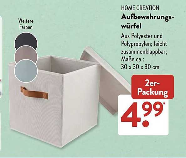HOME CREATION Aufbewahrungswürfel