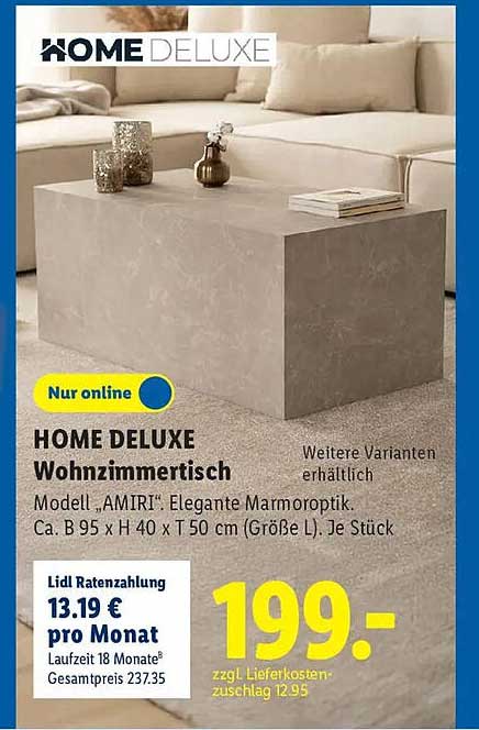 HOME DELUXE Wohnzimmertisch