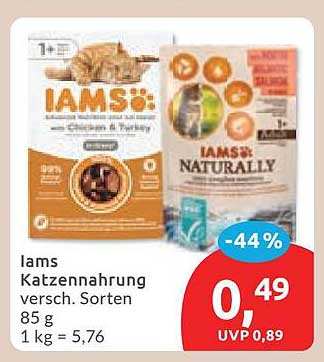 Iams Katzennahrung versch. Sorten 85 g