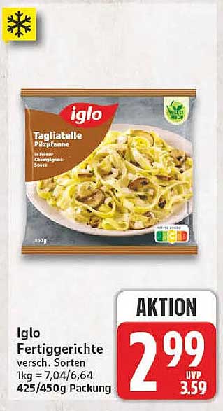 Iglo Fertiggerichte versch. Sorten 425/450g Packung