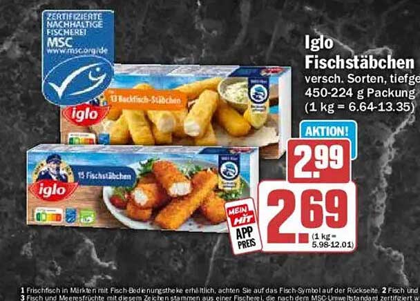 Iglo Fischstäbchen