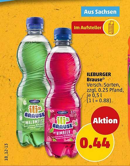 ILBERGER Brause* Versch. Sorten, zzgl. 0.25 Pfand, je 0.5 l (1 l = 0.88)