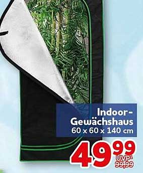 Indoor Gewächshaus 60 x 60 x 140 cm