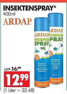 INSEKTENSPRAY* 400ml ARDAP WESPEN SPRAY