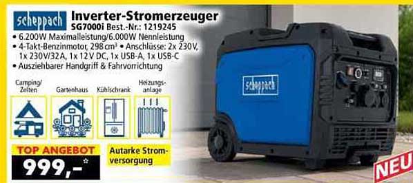 Inverter-Stromerzeuger SG7000i