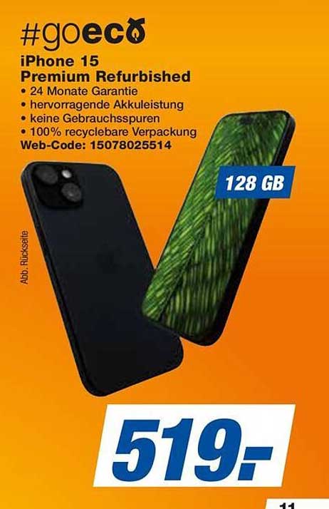 iPhone 15 Premium Refurbished