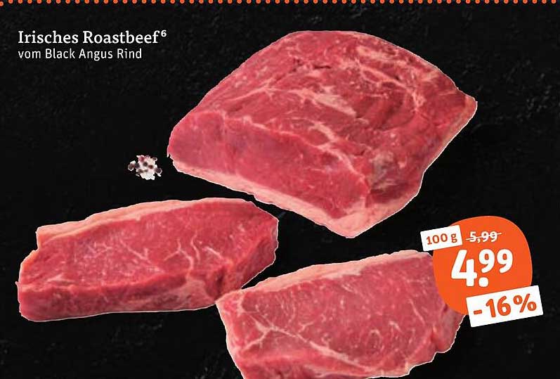 Irisches Roastbeef⁶ vom Black Angus Rind