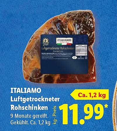 ITALIAMO Luftgetrockneter Rohschinken