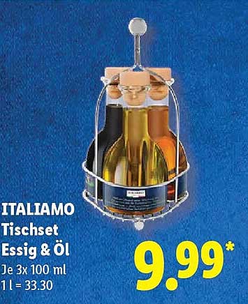 ITALIAMO Tischset Essig & Öl