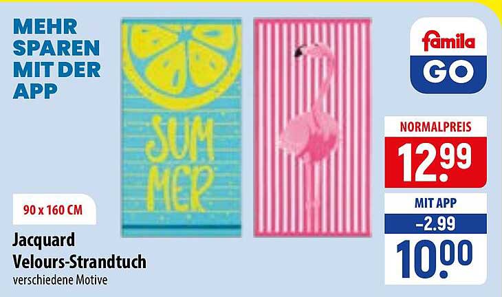 Jacquard Velours-Strandtuch