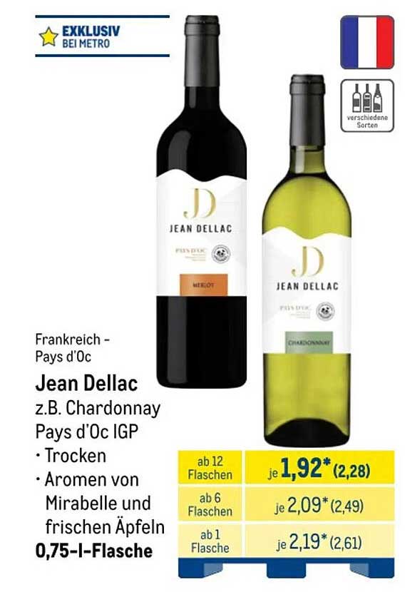 Jean Dellac z.B. Chardonnay Pays d’Oc IGP