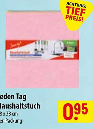 Jeden Tag Haushaltstuch 8 x 38 cm 1er-Packung
