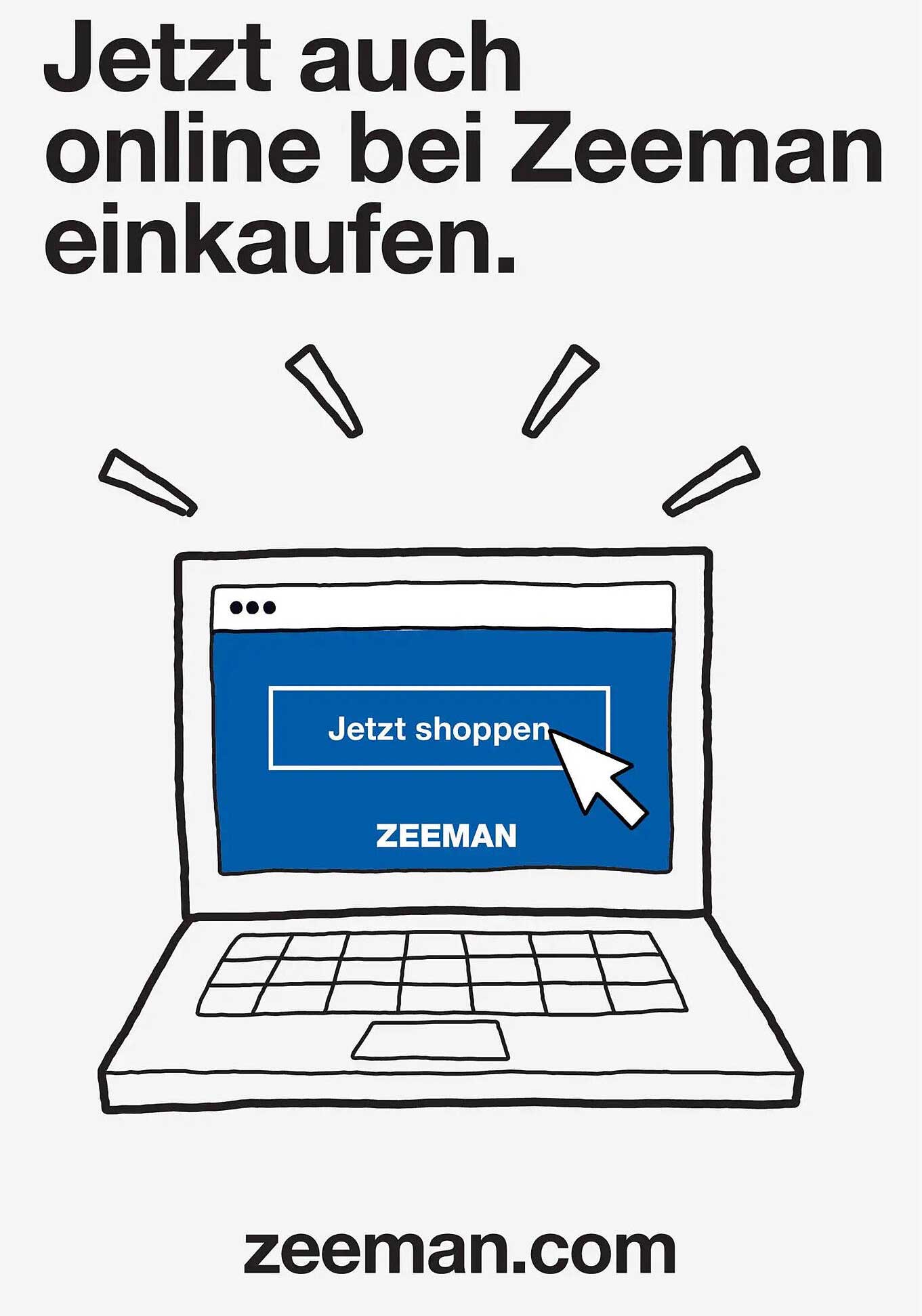Jetzt auch online bei Zeeman einkaufen.