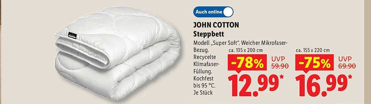JOHN COTTON Steppbett