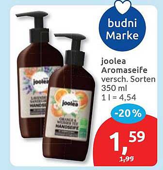 joolea Aromaseife versch. Sorten 350 ml 1 l = 4,54