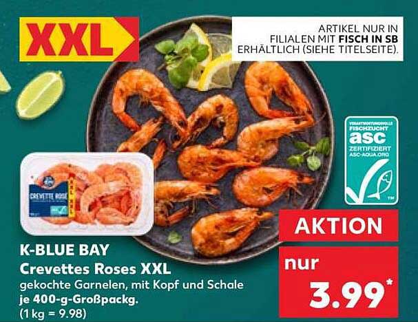 K-BLUE BAY Crevettes Roses XXL