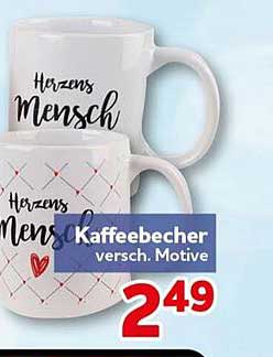 Kaffeebecher versch. Motive