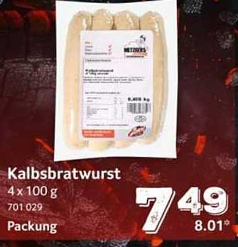 Kalbsbratwurst
