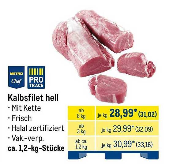 Kalbsfilet hell