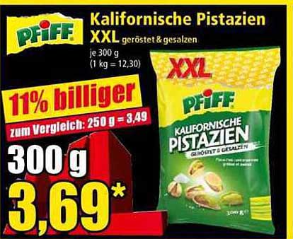 Kalifornische Pistazien XXL geröstet & gesalzen