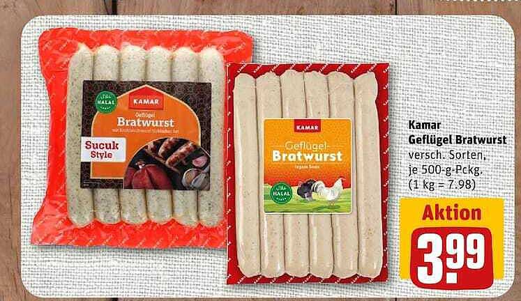 Kamar Geflügel Bratwurst versch. Sorten